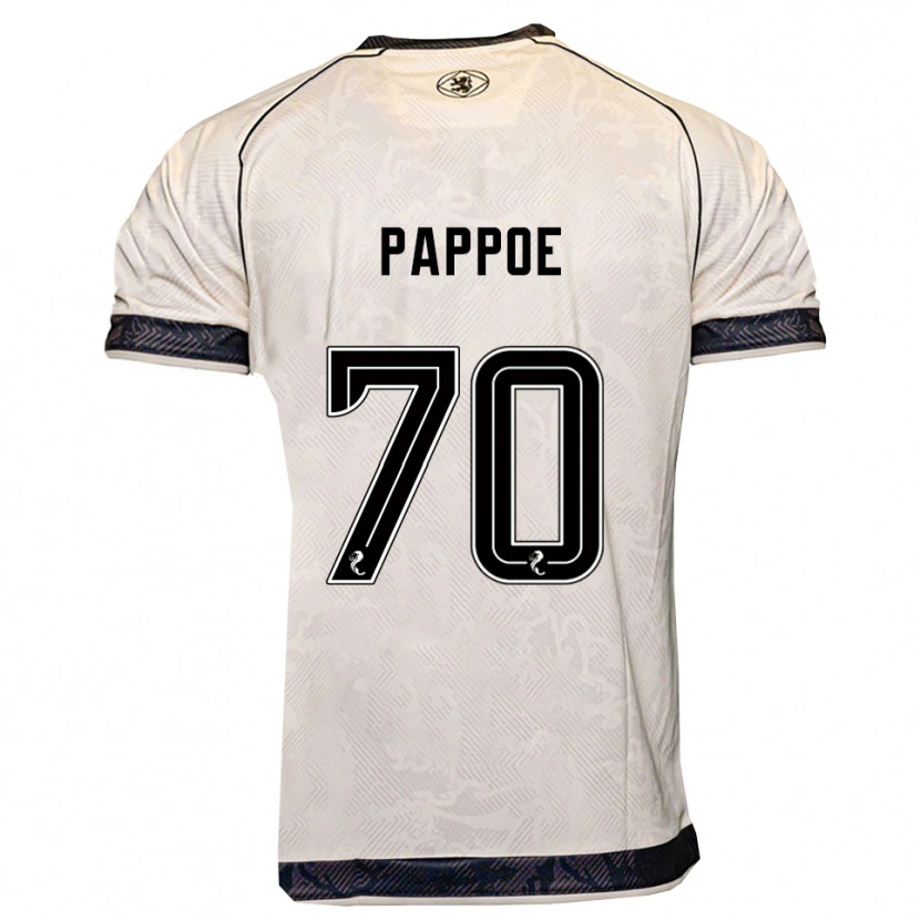 Danxen Dames Isaac Pappoe #70 Wit Zwart Uitshirt Uittenue 2025/26 T-Shirt