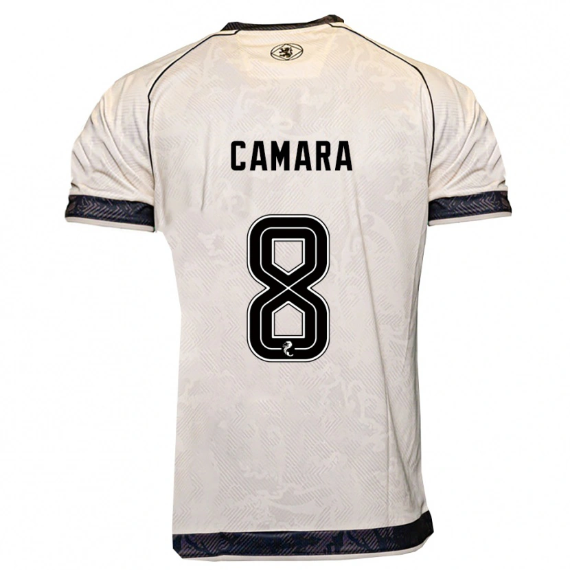 Danxen Dames Panutche Camara #8 Wit Zwart Uitshirt Uittenue 2025/26 T-Shirt
