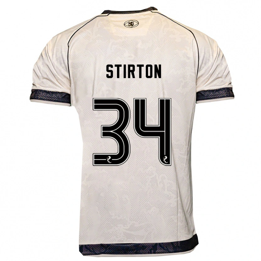 Danxen Dames Owen Stirton #34 Wit Zwart Uitshirt Uittenue 2025/26 T-Shirt