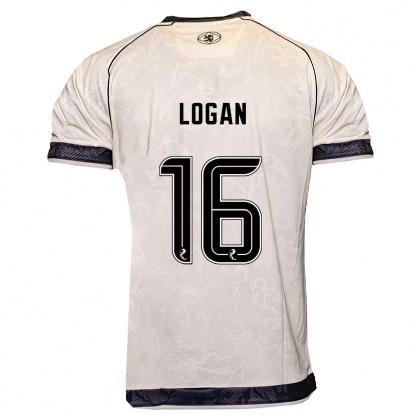 Danxen Dames Alex Logan #16 Wit Zwart Uitshirt Uittenue 2025/26 T-Shirt