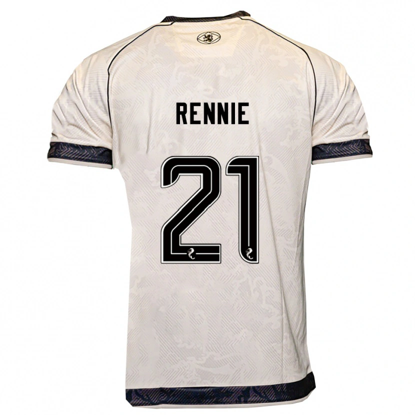 Danxen Dames Beth Rennie #21 Wit Zwart Uitshirt Uittenue 2025/26 T-Shirt