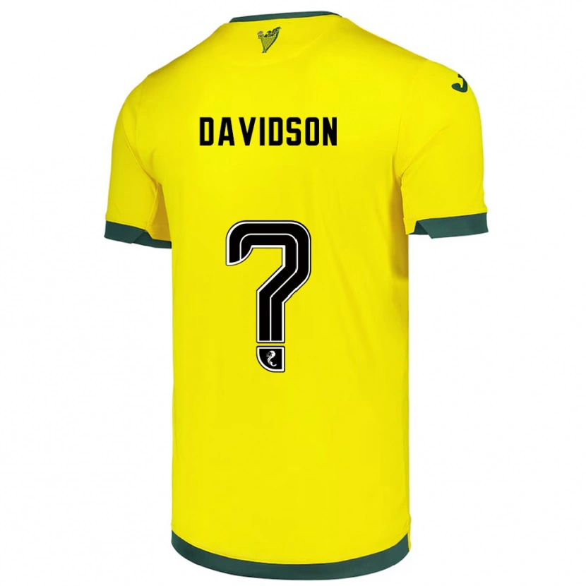 Danxen Dames Luke Davidson #0 Geel Groen Uitshirt Uittenue 2025/26 T-Shirt