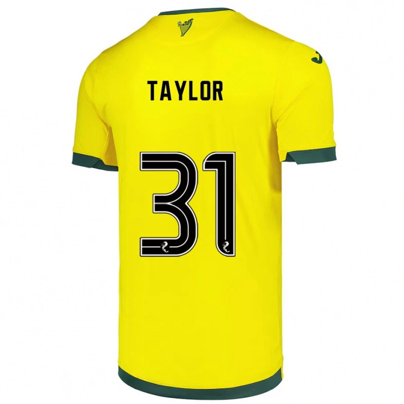 Danxen Dames Linzi Taylor #31 Geel Groen Uitshirt Uittenue 2025/26 T-Shirt
