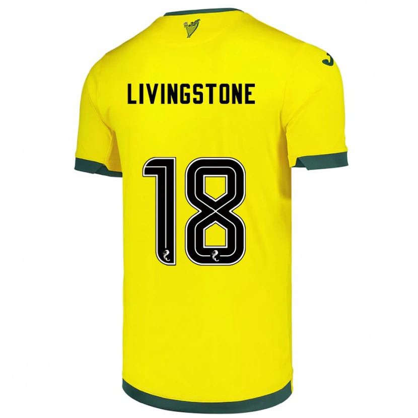 Danxen Dames Rosie Livingstone #18 Geel Groen Uitshirt Uittenue 2025/26 T-Shirt