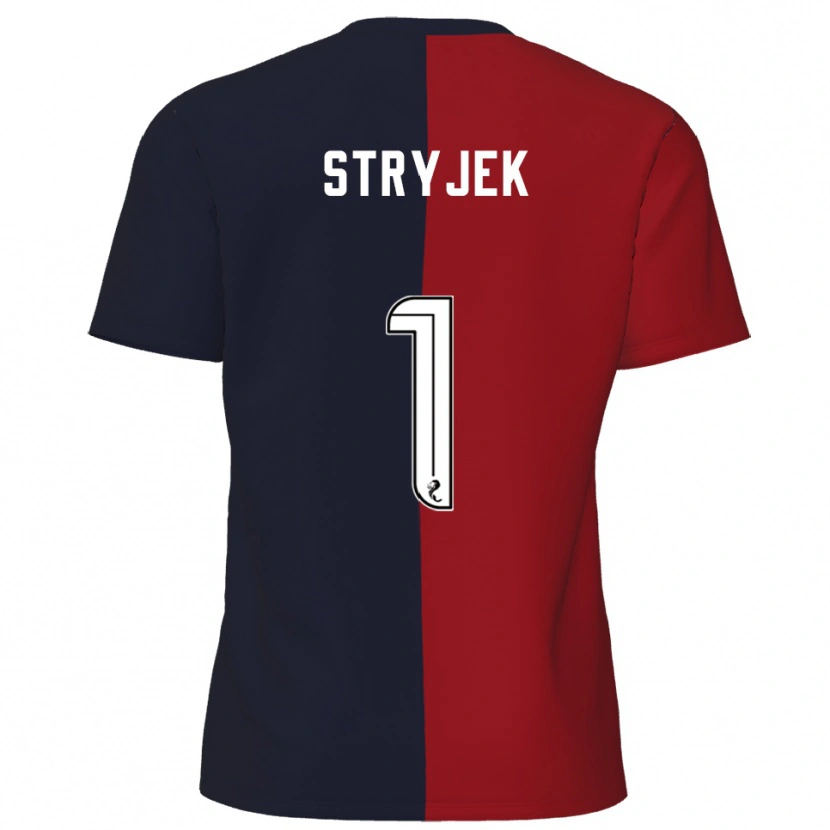 Danxen Dames Maksymilian Stryjek #1 Rood Marine Uitshirt Uittenue 2025/26 T-Shirt