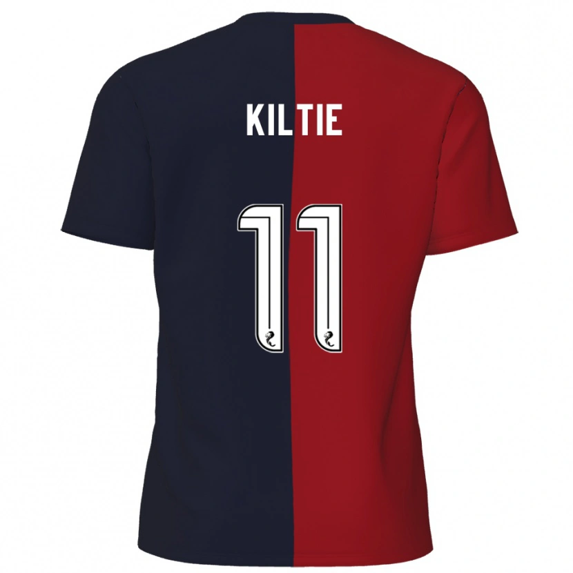 Danxen Dames Greg Kiltie #11 Rood Marine Uitshirt Uittenue 2025/26 T-Shirt