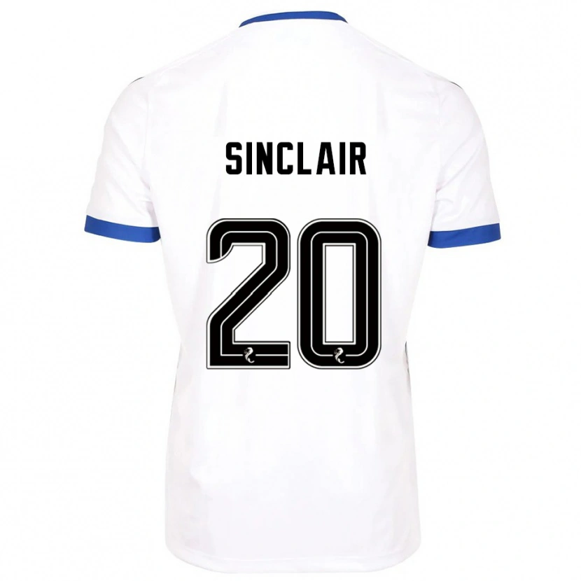 Danxen Dames Ross Sinclair #20 Wit Blauw Uitshirt Uittenue 2025/26 T-Shirt