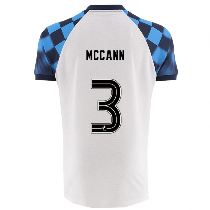 Danxen Dames Leon Mccann #3 Wit Hemelsblauw Uitshirt Uittenue 2025/26 T-Shirt