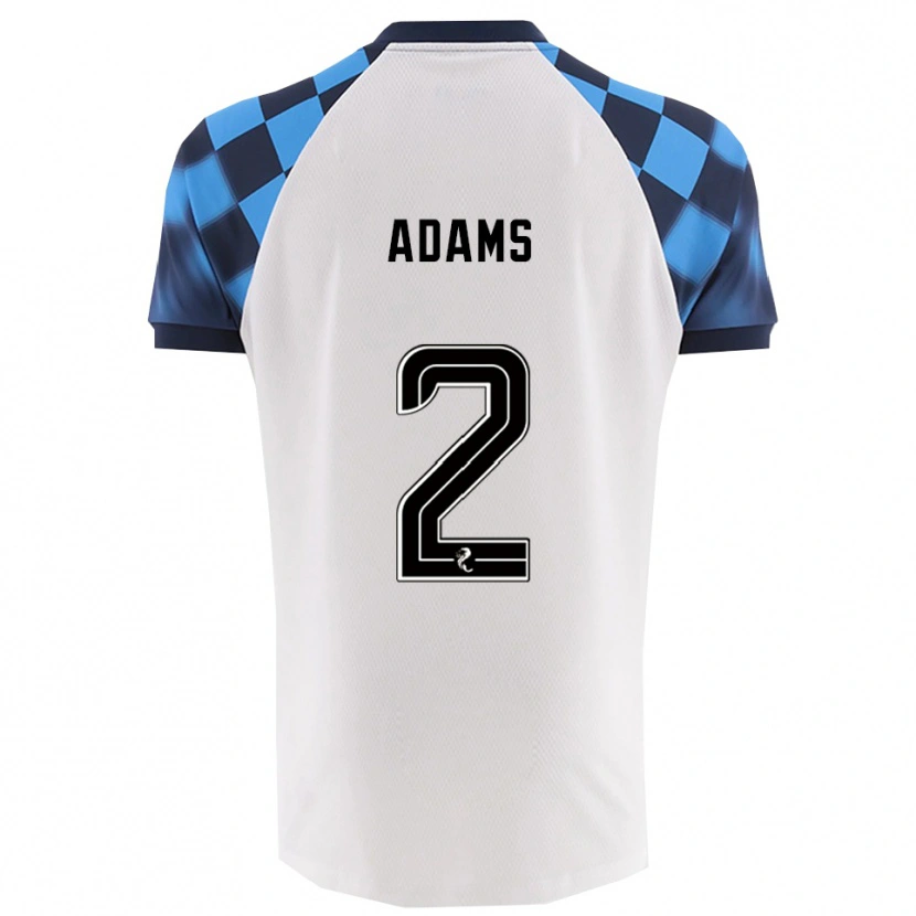 Danxen Dames Keelan Adams #2 Wit Hemelsblauw Uitshirt Uittenue 2025/26 T-Shirt
