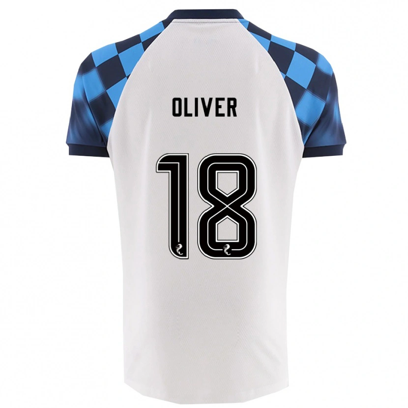 Danxen Dames Gary Oliver #18 Wit Hemelsblauw Uitshirt Uittenue 2025/26 T-Shirt
