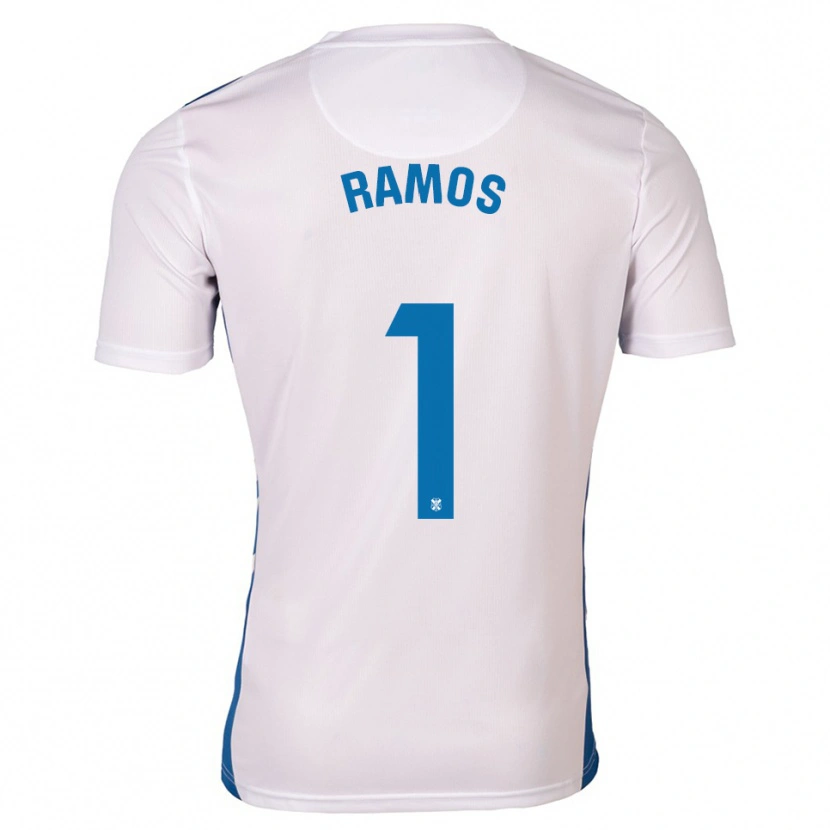 Danxen Kinderen Moha Ramos #1 Wit Blauw Thuisshirt Thuistenue 2025/26 T-Shirt