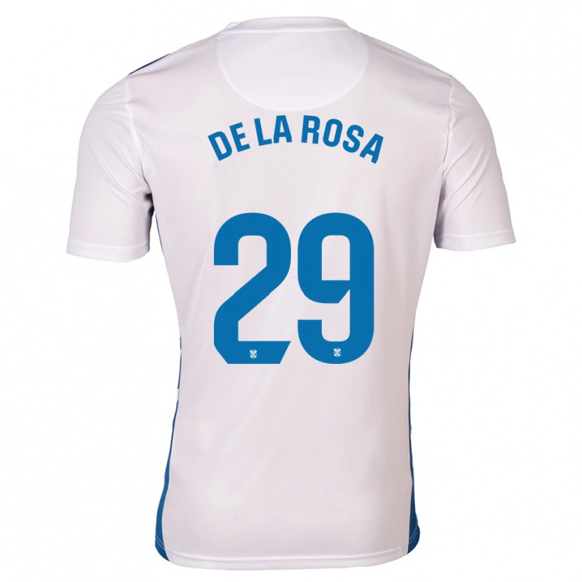 Danxen Kinderen Raúl De La Rosa #29 Wit Blauw Thuisshirt Thuistenue 2025/26 T-Shirt