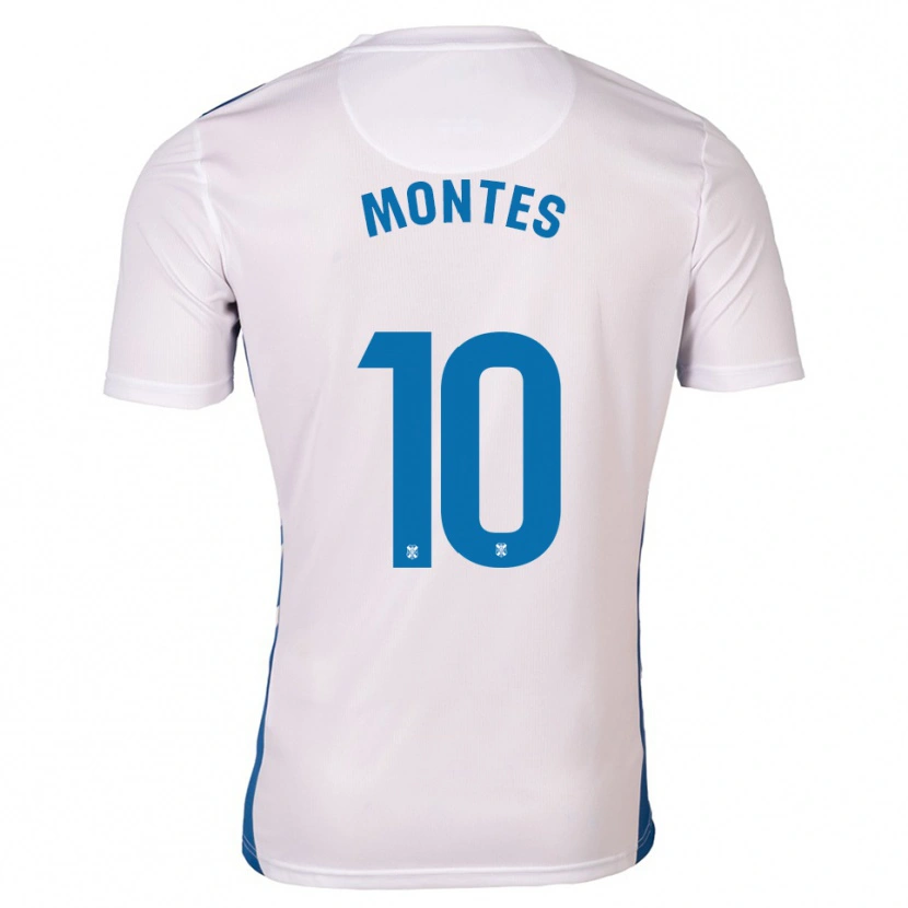Danxen Kinderen Cris Montes #10 Wit Blauw Thuisshirt Thuistenue 2025/26 T-Shirt