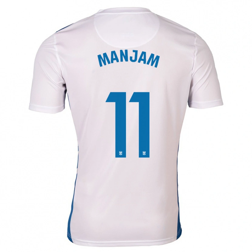 Danxen Kinderen Alassan Manjam #11 Wit Blauw Thuisshirt Thuistenue 2025/26 T-Shirt