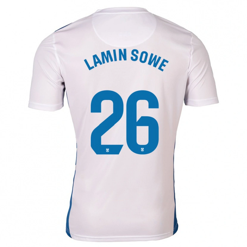Danxen Kinderen Ba Lamin Sowe #26 Wit Blauw Thuisshirt Thuistenue 2025/26 T-Shirt