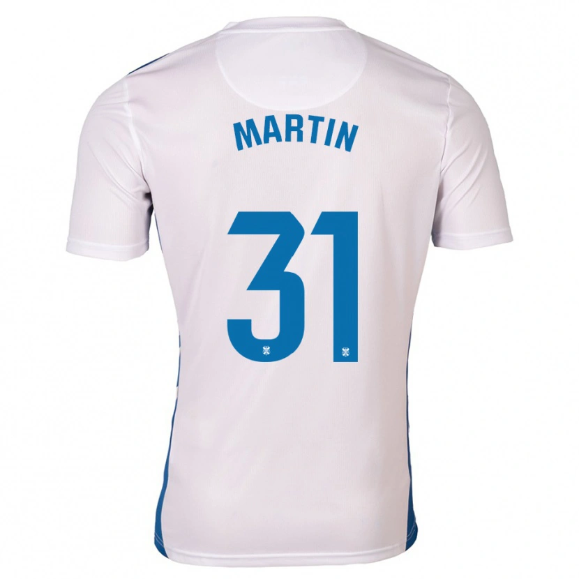 Danxen Kinderen Guille Martin #31 Wit Blauw Thuisshirt Thuistenue 2025/26 T-Shirt