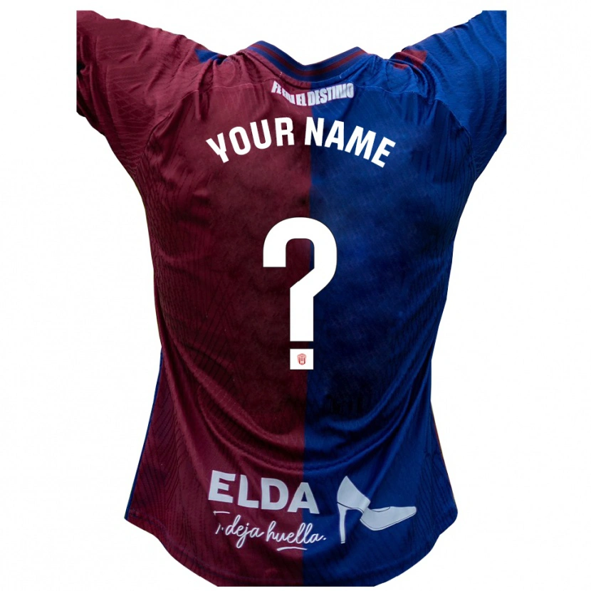 Danxen Kinderen Uw Naam #0 Blauw Rood Thuisshirt Thuistenue 2025/26 T-Shirt