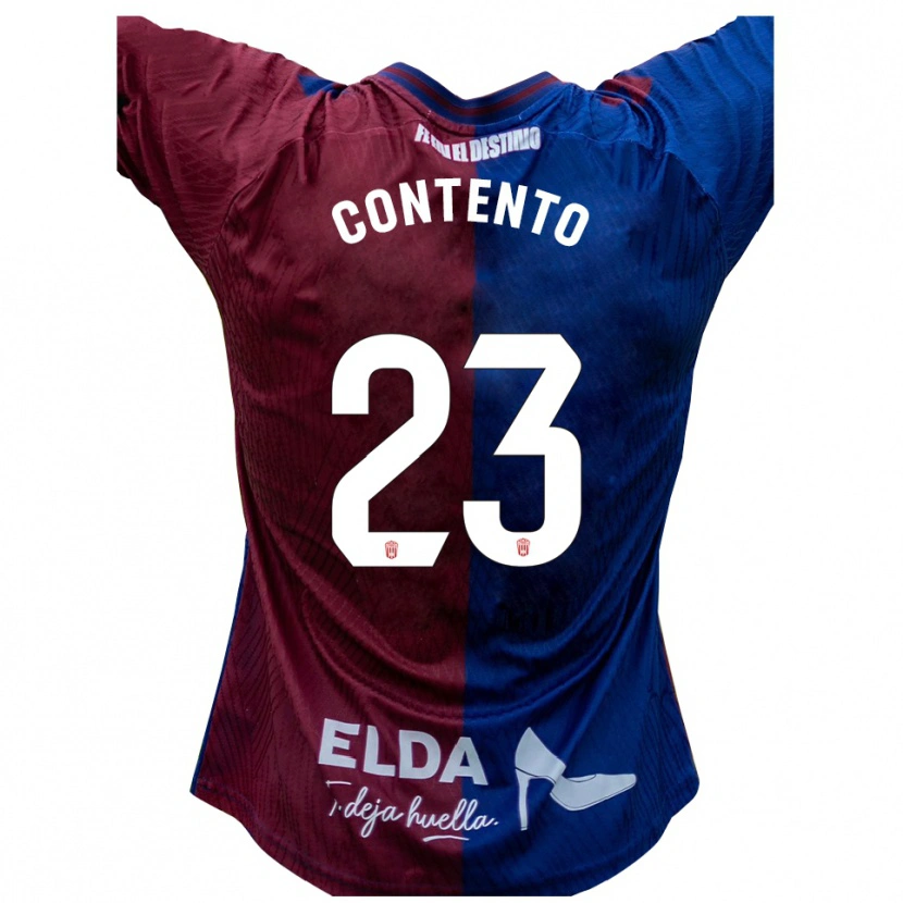 Danxen Kinderen Mateo Contento #23 Blauw Rood Thuisshirt Thuistenue 2025/26 T-Shirt