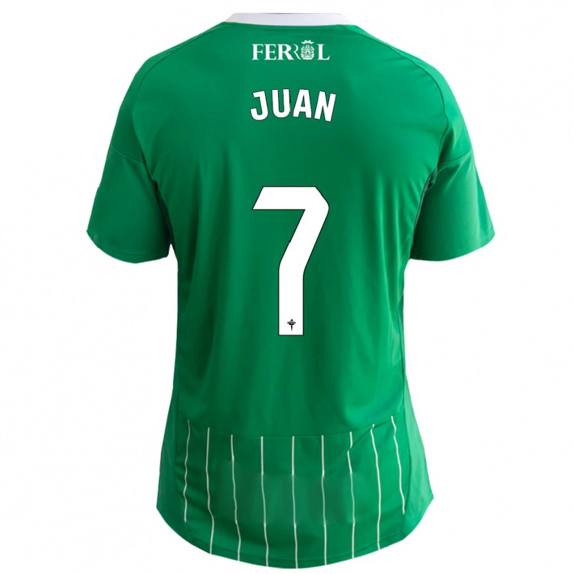 Danxen Kinderen Álvaro Juan #7 Groen Wit Thuisshirt Thuistenue 2025/26 T-Shirt