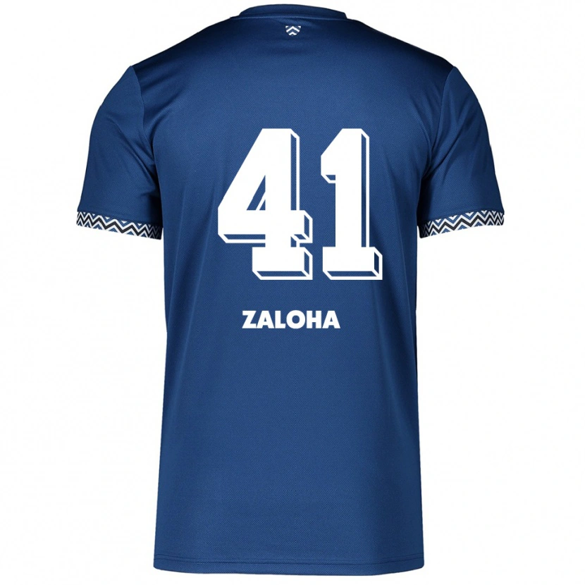 Danxen Kinderen Artem Zaloha #41 Marine Wit Thuisshirt Thuistenue 2025/26 T-Shirt