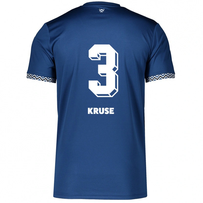 Danxen Kinderen Konrad Kruse #3 Marine Wit Thuisshirt Thuistenue 2025/26 T-Shirt