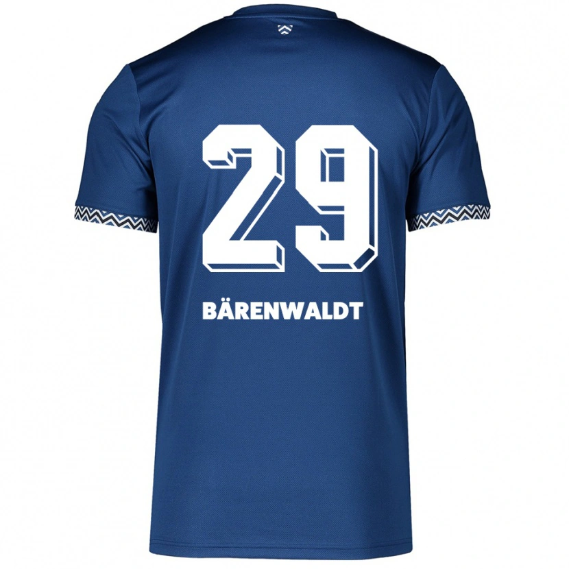 Danxen Kinderen Marie Bärenwaldt #29 Marine Wit Thuisshirt Thuistenue 2025/26 T-Shirt