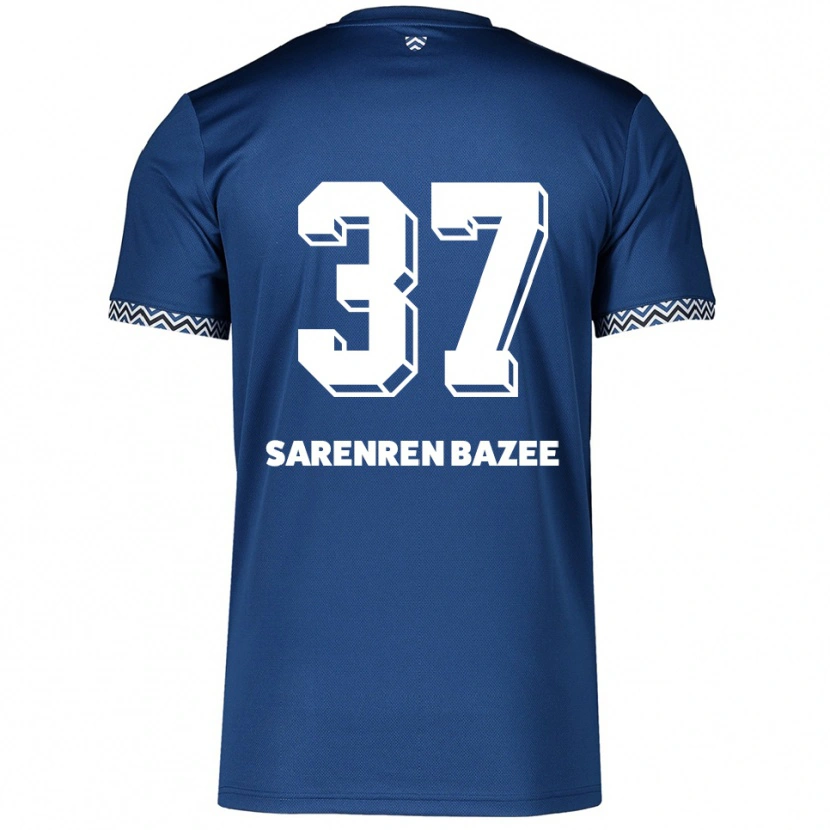 Danxen Kinderen Noah Sarenren Bazee #37 Marine Wit Thuisshirt Thuistenue 2025/26 T-Shirt