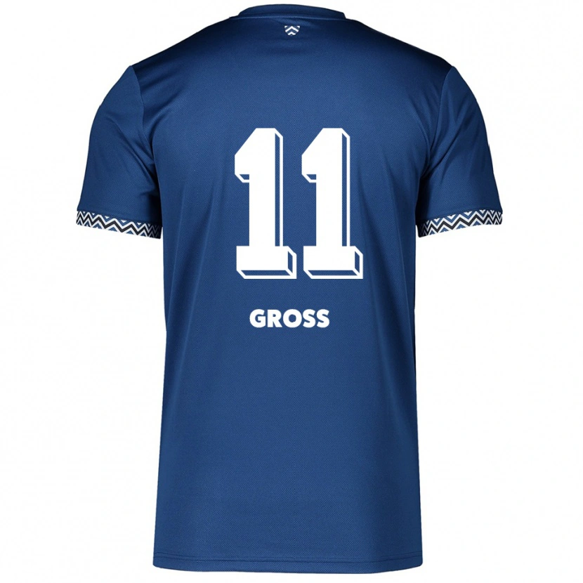 Danxen Kinderen Danny Gross #11 Marine Wit Thuisshirt Thuistenue 2025/26 T-Shirt
