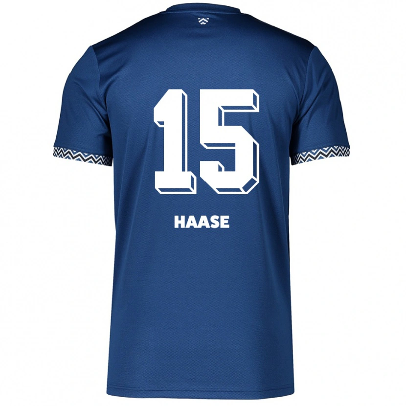Danxen Kinderen Leo Haase #15 Marine Wit Thuisshirt Thuistenue 2025/26 T-Shirt