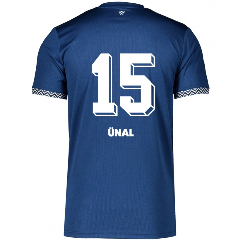Danxen Kinderen Erkay Ünal #15 Marine Wit Thuisshirt Thuistenue 2025/26 T-Shirt