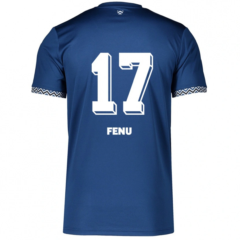 Danxen Kinderen Inci Fenu #17 Marine Wit Thuisshirt Thuistenue 2025/26 T-Shirt