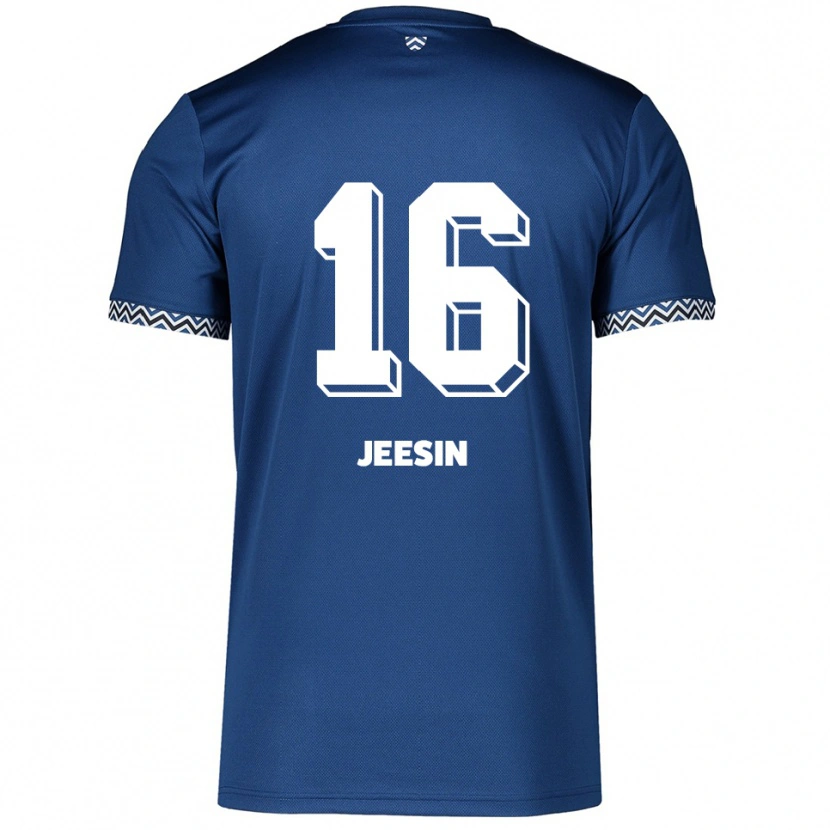 Danxen Kinderen Jenath Jeesin #16 Marine Wit Thuisshirt Thuistenue 2025/26 T-Shirt