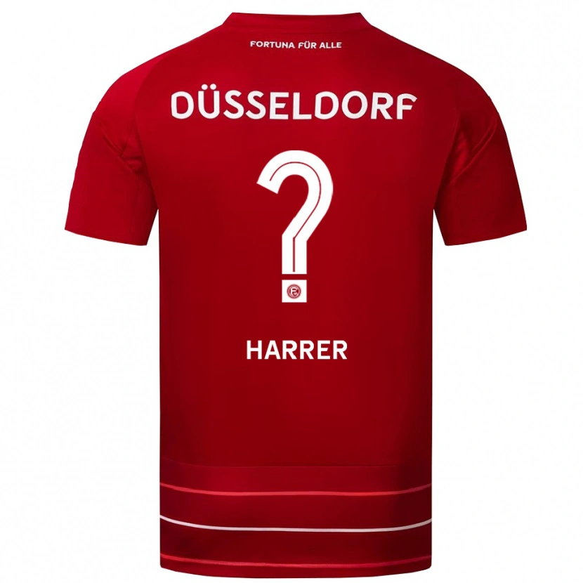 Danxen Kinderen Celine Harrer #0 Rood Wit Thuisshirt Thuistenue 2025/26 T-Shirt