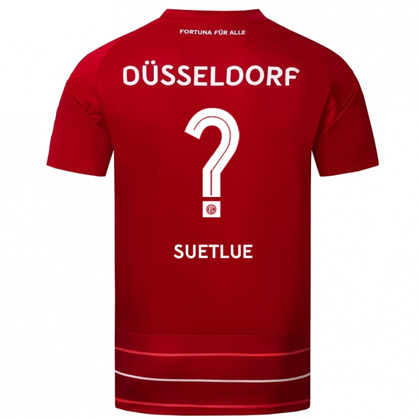 Danxen Kinderen Serra Suetlue #0 Rood Wit Thuisshirt Thuistenue 2025/26 T-Shirt
