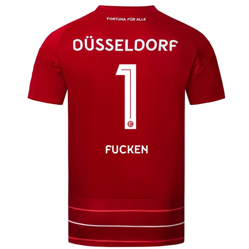 Danxen Kinderen Kilian Fucken #1 Rood Wit Thuisshirt Thuistenue 2025/26 T-Shirt