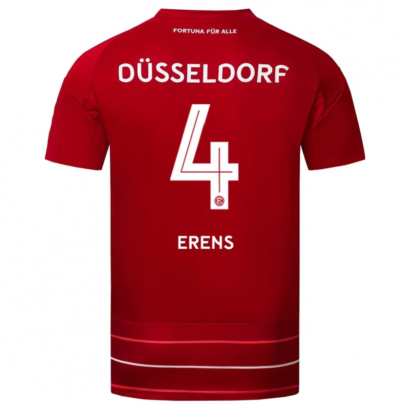 Danxen Kinderen Noah Erens #4 Rood Wit Thuisshirt Thuistenue 2025/26 T-Shirt