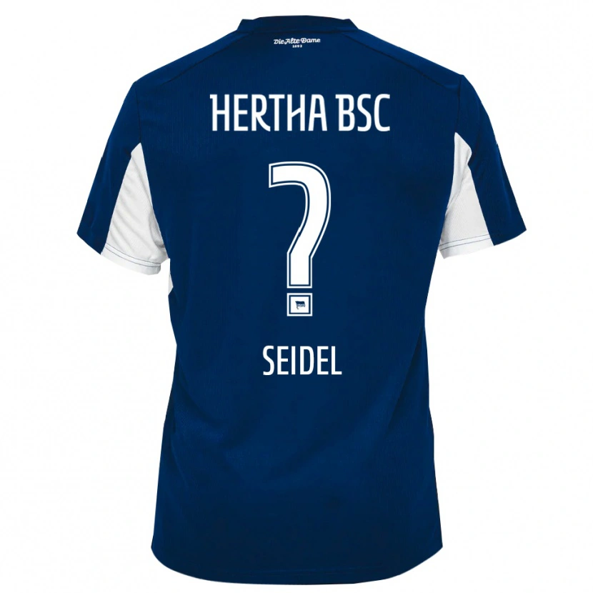 Danxen Kinderen Daniel Seidel #0 Wit Blauw Thuisshirt Thuistenue 2025/26 T-Shirt