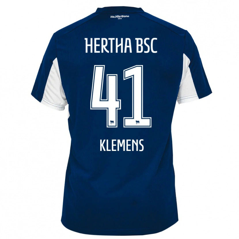 Danxen Kinderen Pascal Klemens #41 Wit Blauw Thuisshirt Thuistenue 2025/26 T-Shirt