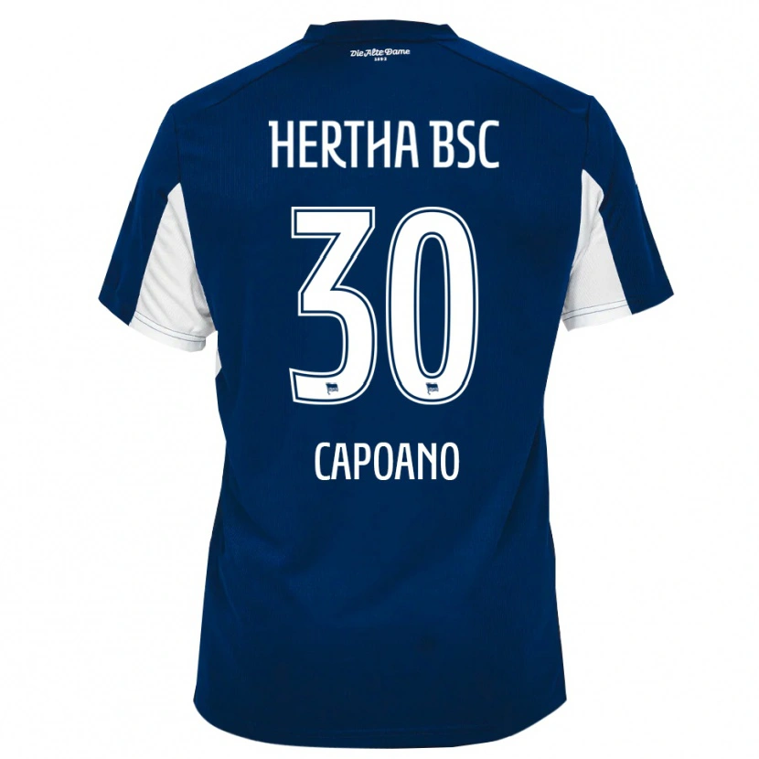 Danxen Kinderen Oscar Capoano #30 Wit Blauw Thuisshirt Thuistenue 2025/26 T-Shirt