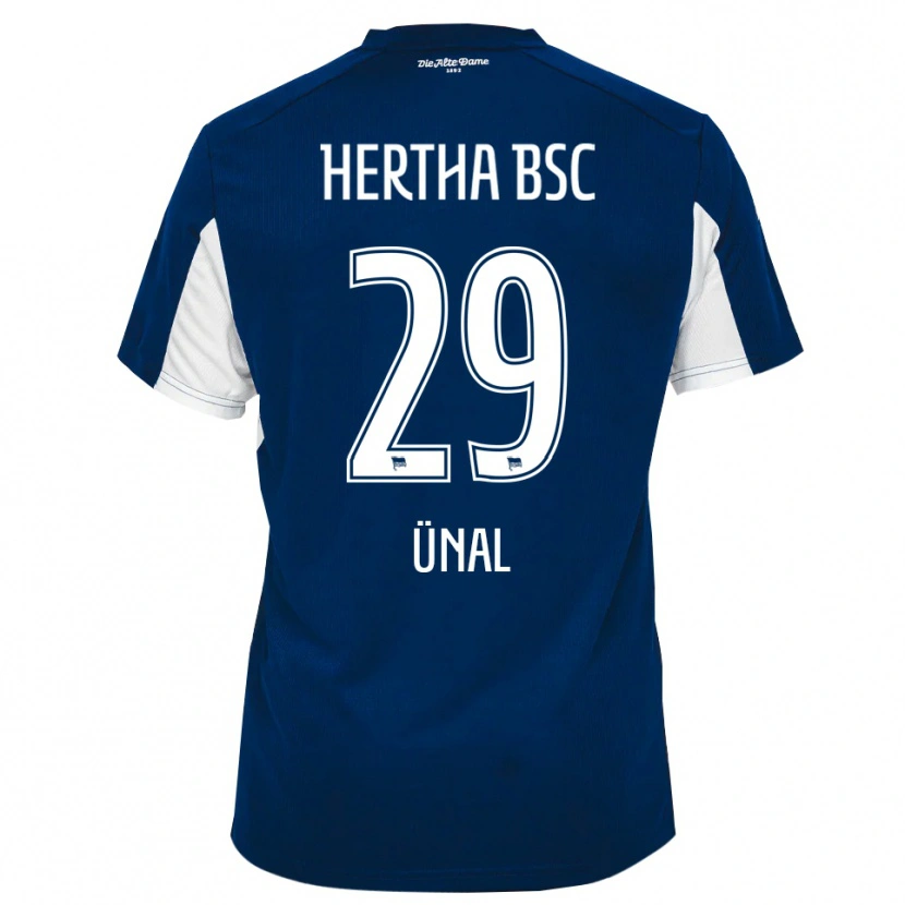 Danxen Kinderen Yunus Ünal #29 Wit Blauw Thuisshirt Thuistenue 2025/26 T-Shirt