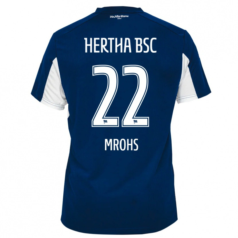 Danxen Kinderen Daniel Mrohs #22 Wit Blauw Thuisshirt Thuistenue 2025/26 T-Shirt