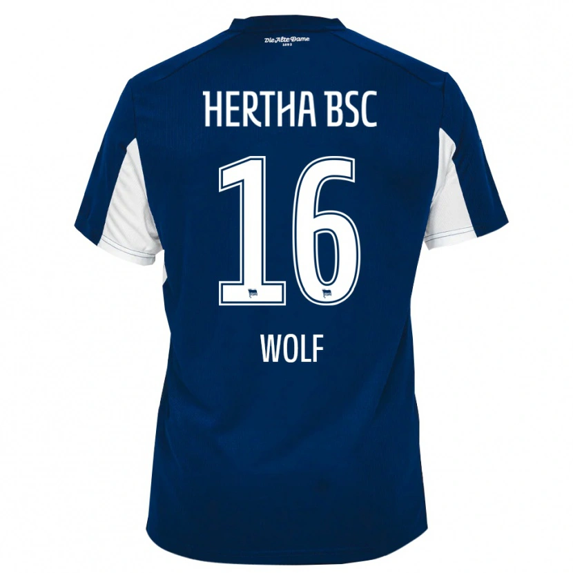 Danxen Kinderen Colin Wolf #16 Wit Blauw Thuisshirt Thuistenue 2025/26 T-Shirt