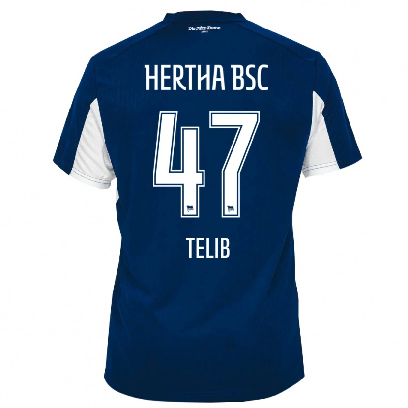 Danxen Kinderen Selim Telib #47 Wit Blauw Thuisshirt Thuistenue 2025/26 T-Shirt