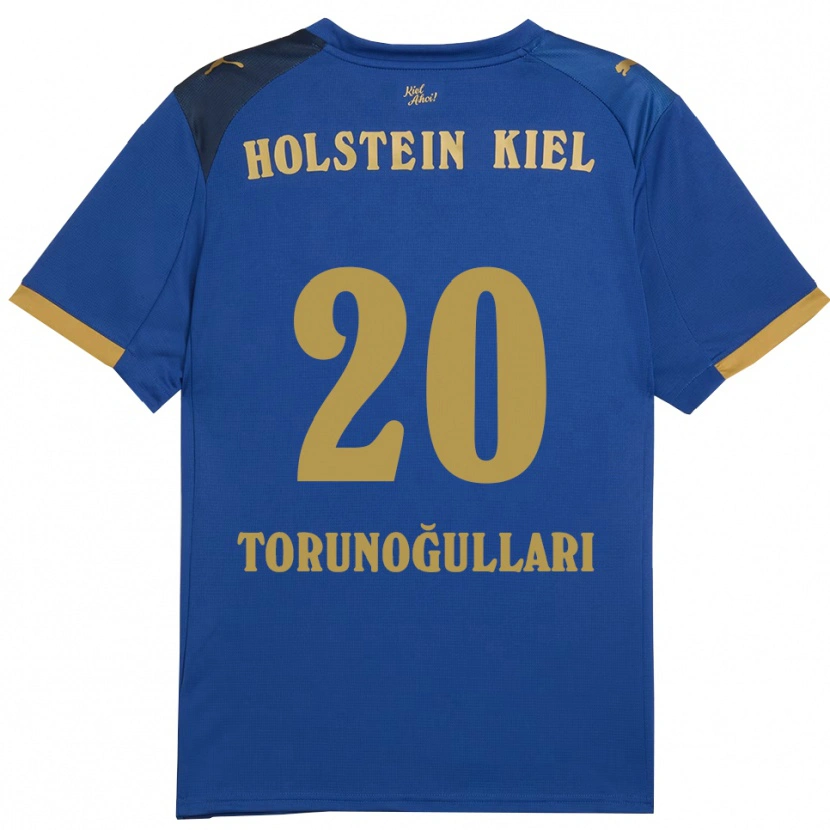 Danxen Kinderen Emin Torunoğulları #20 Blauw Goud Thuisshirt Thuistenue 2025/26 T-Shirt