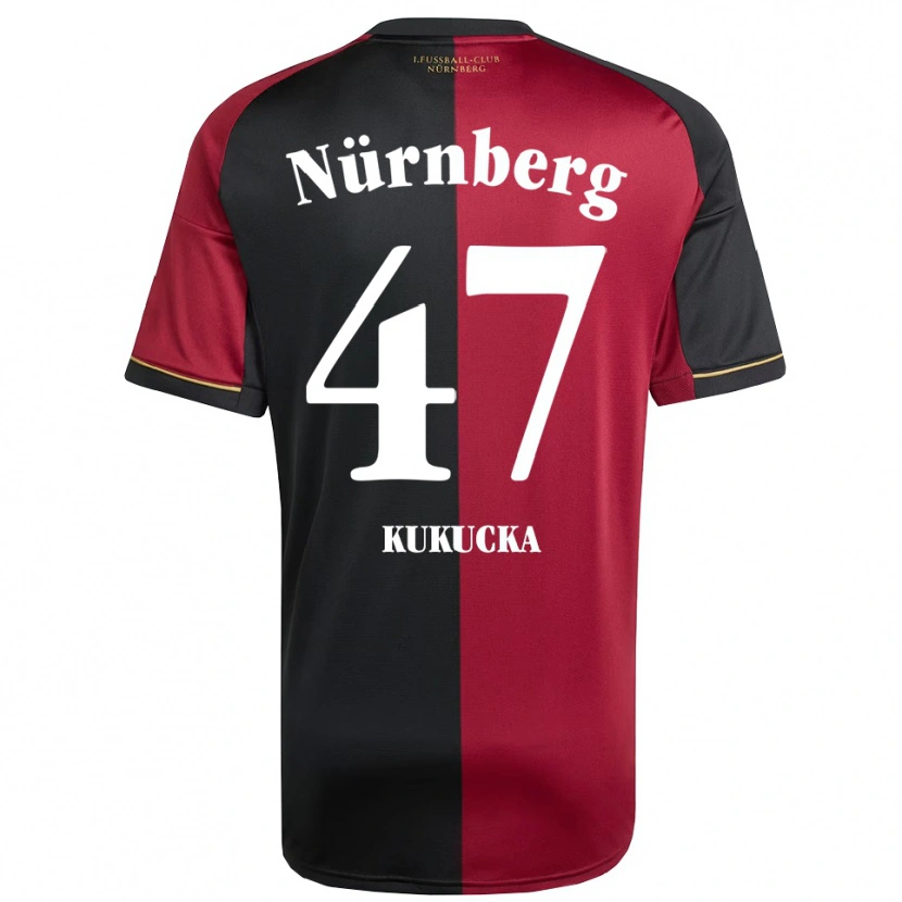 Danxen Kinderen Michal Kukucka #47 Bordeauxzwart Thuisshirt Thuistenue 2025/26 T-Shirt
