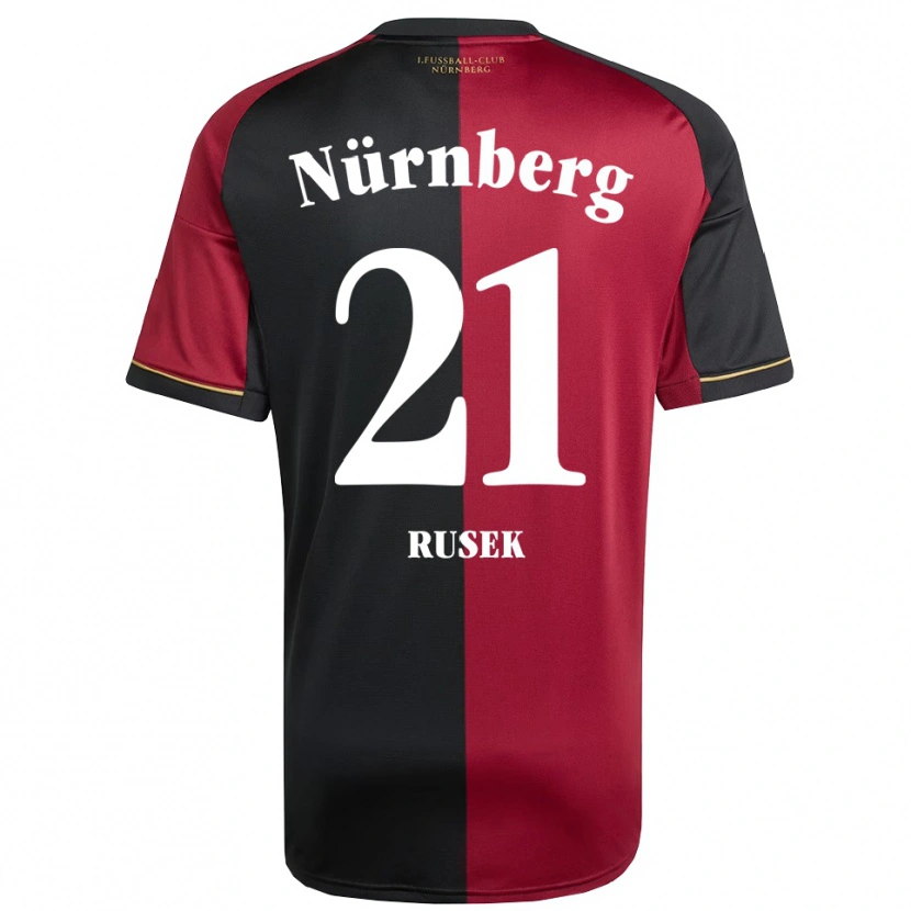 Danxen Kinderen Larissa Rusek #21 Bordeauxzwart Thuisshirt Thuistenue 2025/26 T-Shirt