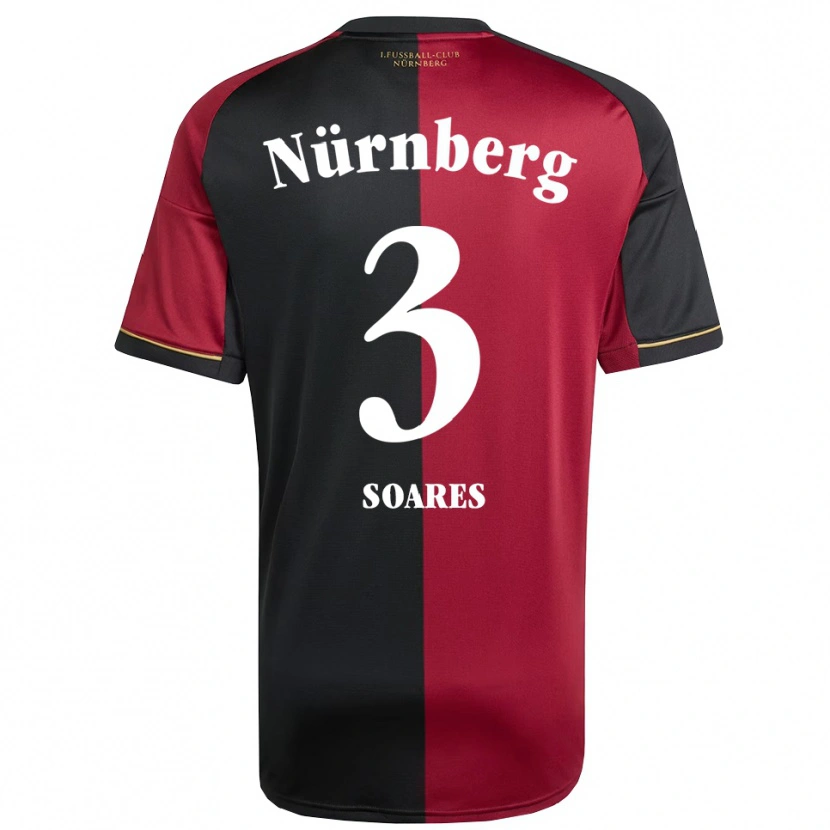 Danxen Kinderen Danilo Soares #3 Bordeauxzwart Thuisshirt Thuistenue 2025/26 T-Shirt