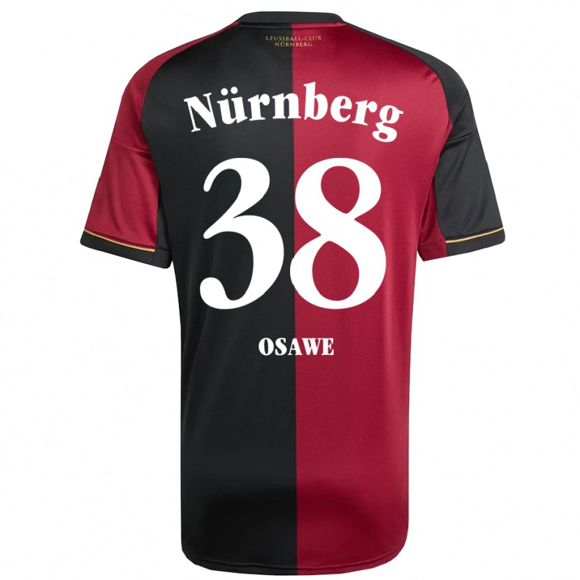 Danxen Kinderen Winners Osawe #38 Bordeauxzwart Thuisshirt Thuistenue 2025/26 T-Shirt