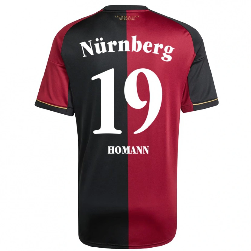 Danxen Kinderen Sanja Homann #19 Bordeauxzwart Thuisshirt Thuistenue 2025/26 T-Shirt