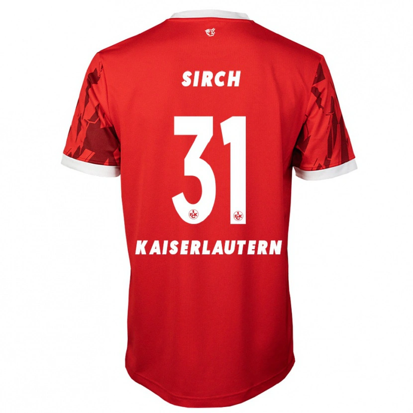 Danxen Kinderen Luca Sirch #31 Rood Wit Thuisshirt Thuistenue 2025/26 T-Shirt